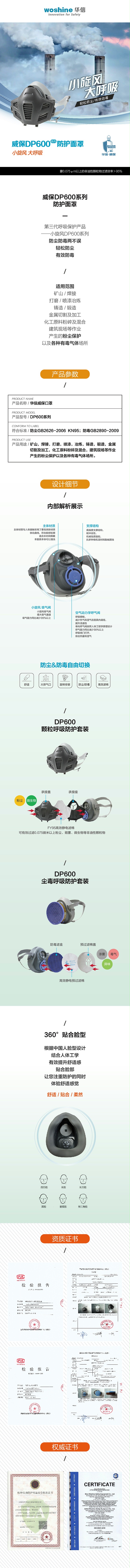 DP600呼吸半面罩